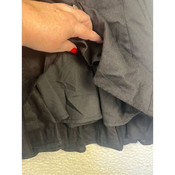 Revolve X House‎ of Harlow 1960 Black Puff Sleeve Peasant Dress Fit Flare US 0 - Picture 10 of 11